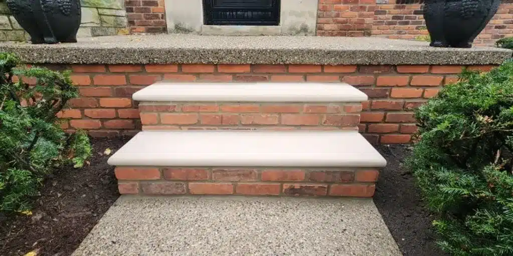 limestone-steps Brick Steps